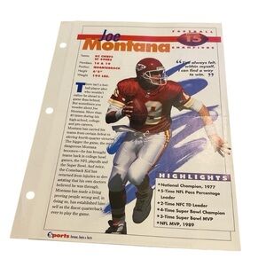 Joe Montana insert